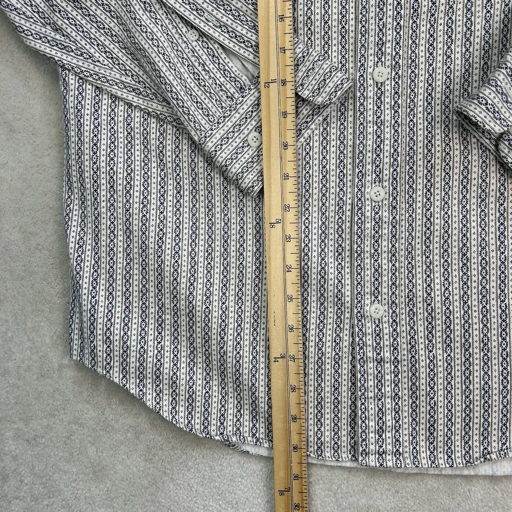 Vintage 80s Banana Republic Safari & Travel Co. Shirt Mens M Aztec Striped Rare